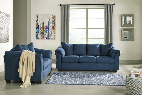 Darcy Blue Living Room Set