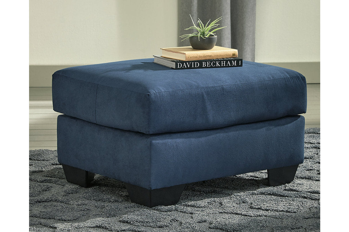 Darcy Blue Ottoman