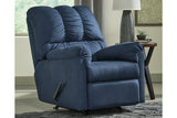 Darcy Blue Sofa and Recliner