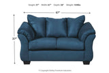 Darcy Blue Loveseat and 2 Chairs