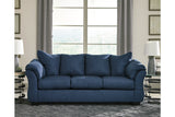 Darcy Blue Sofa and Recliner