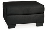 Darcy Black Loveseat and Ottoman