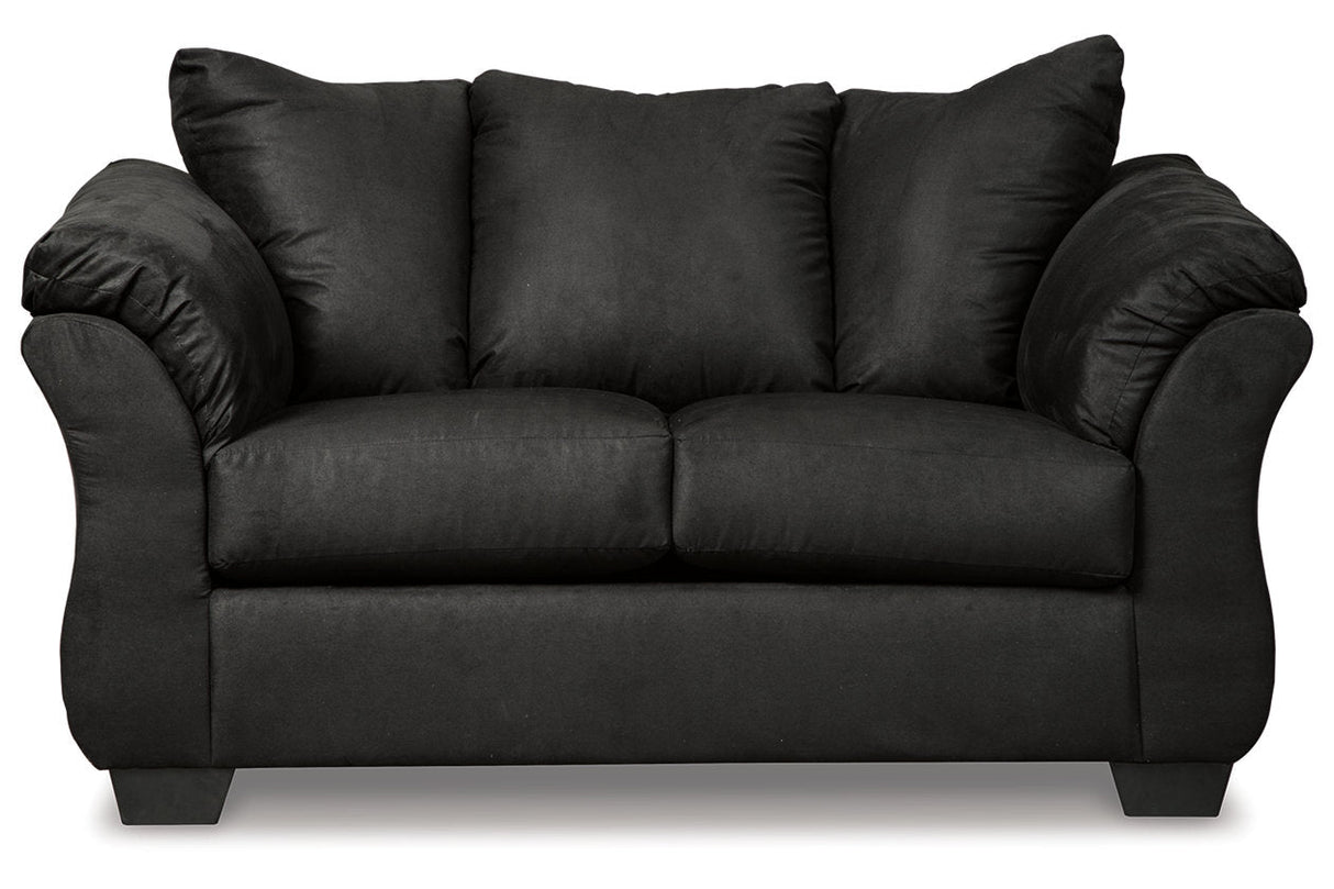 Darcy Black Loveseat