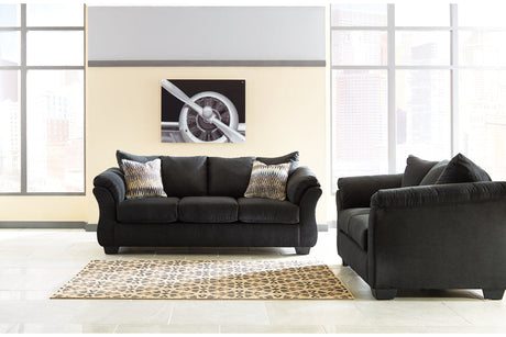 Darcy Black Loveseat