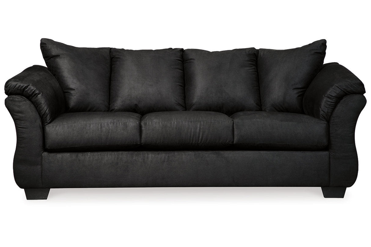 Darcy Black Sofa and Recliner