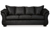 Darcy Black Sofa and Recliner