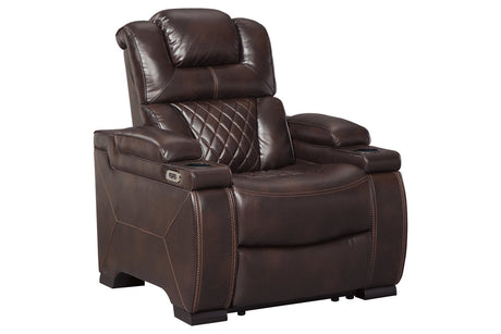 Warnerton Chocolate Power Reclining Sofa and Recliner