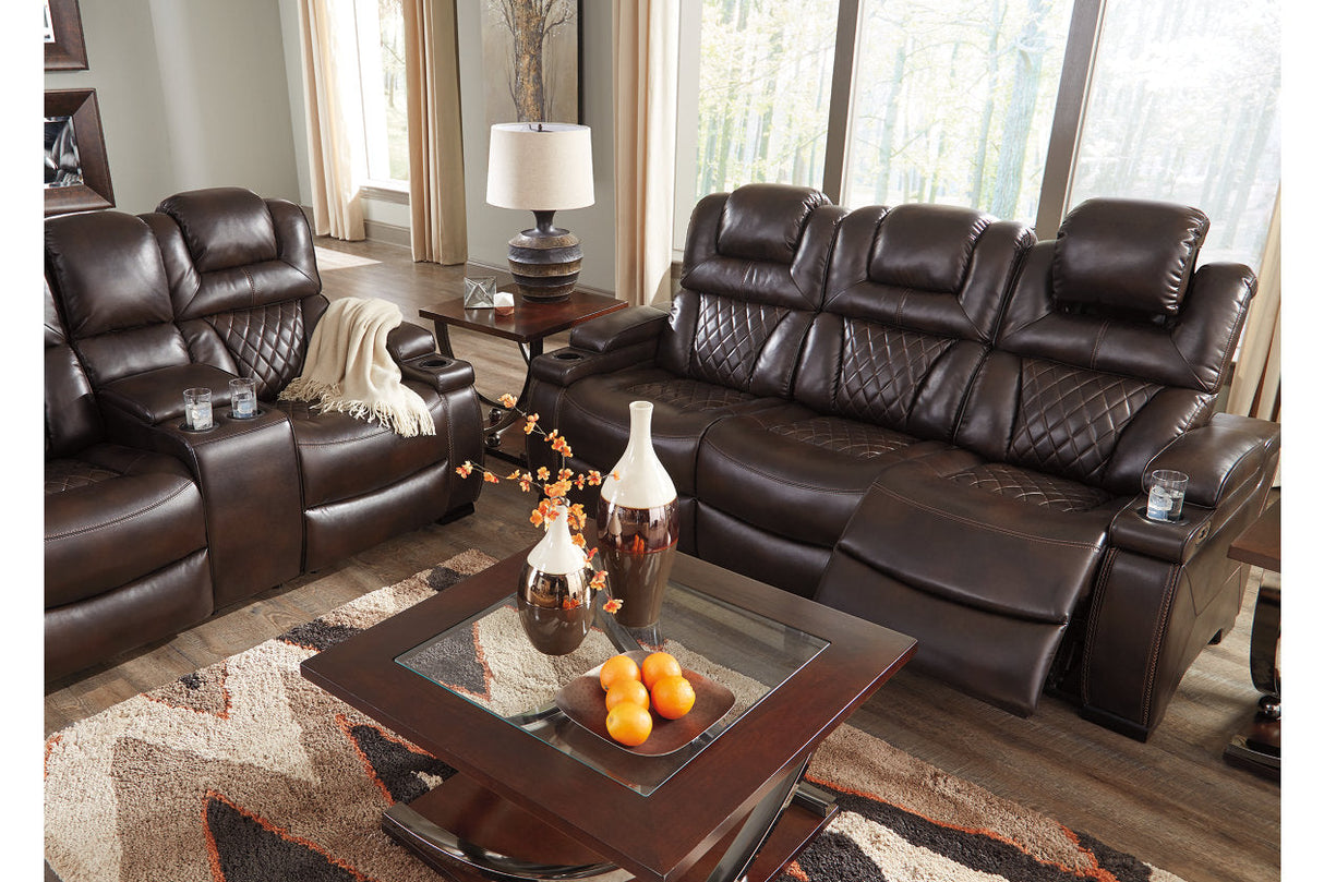 Warnerton Chocolate Power Reclining Sofa