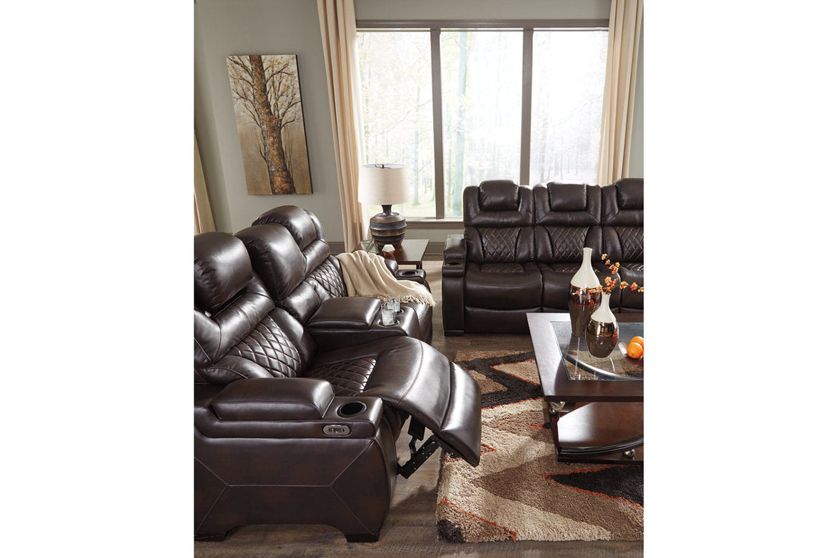 Warnerton Chocolate Power Reclining Sofa