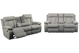 Mitchiner Fog Reclining Sofa and Loveseat