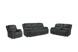 Draycoll Slate Reclining Sofa, Loveseat and Recliner