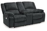 Draycoll Slate Power Reclining Sofa, Loveseat and Recliner