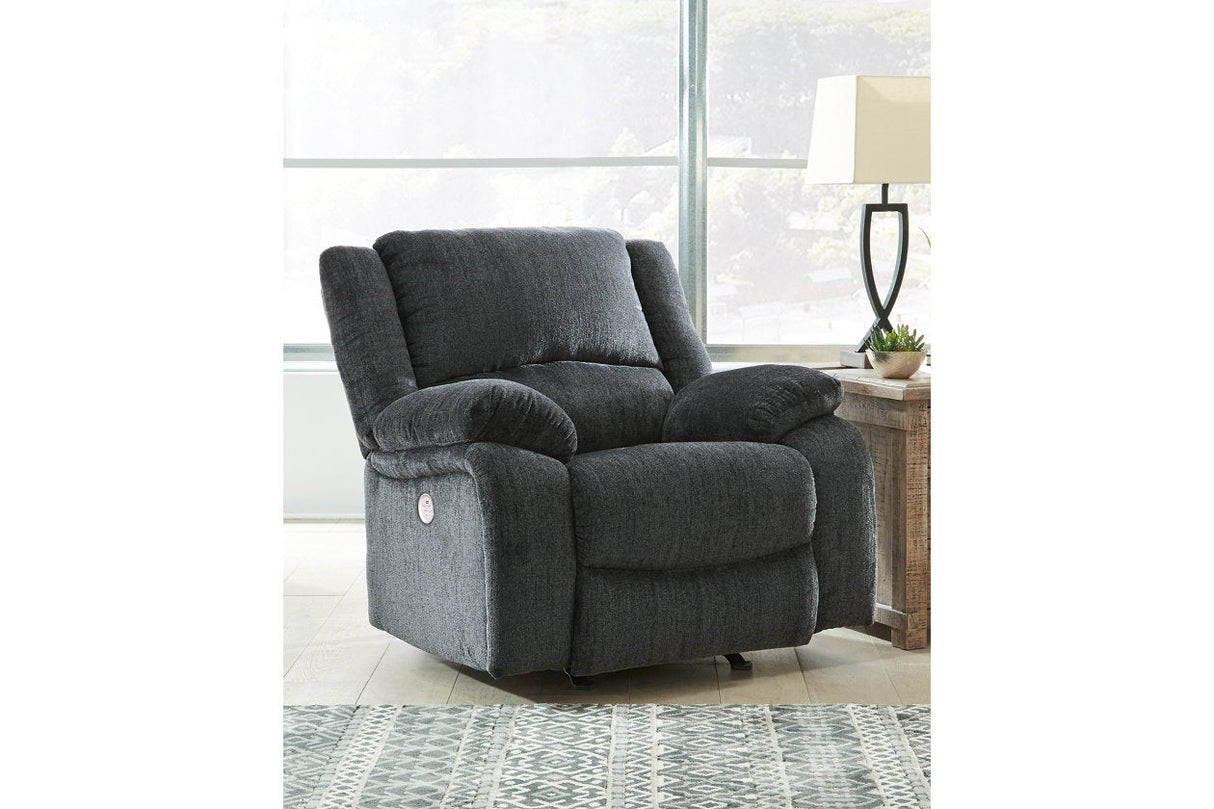 Draycoll Slate Power Reclining Sofa, Loveseat and Recliner