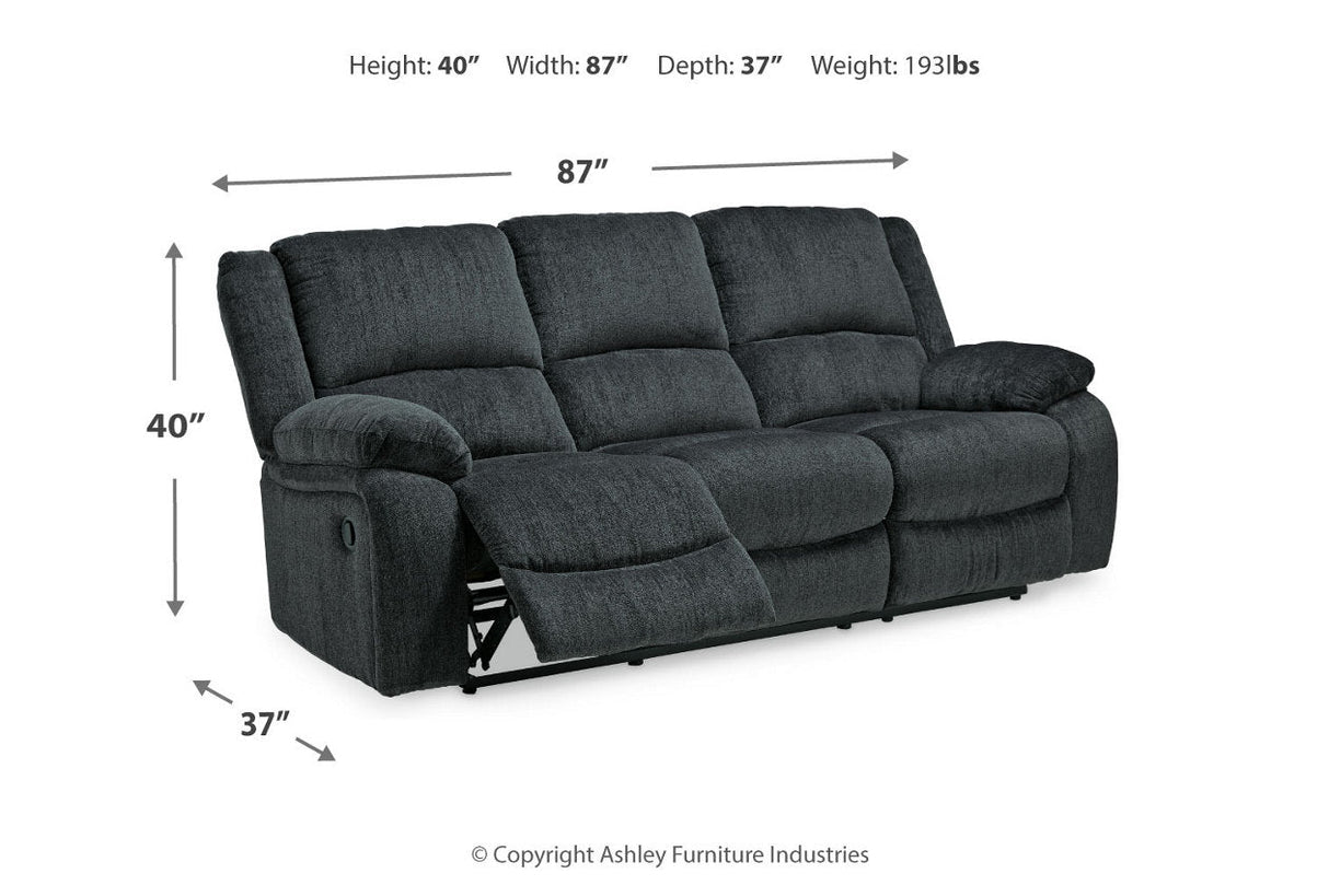 Draycoll Slate Reclining Sofa and Recliner