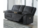 Draycoll Slate Power Reclining Sofa, Loveseat and Recliner