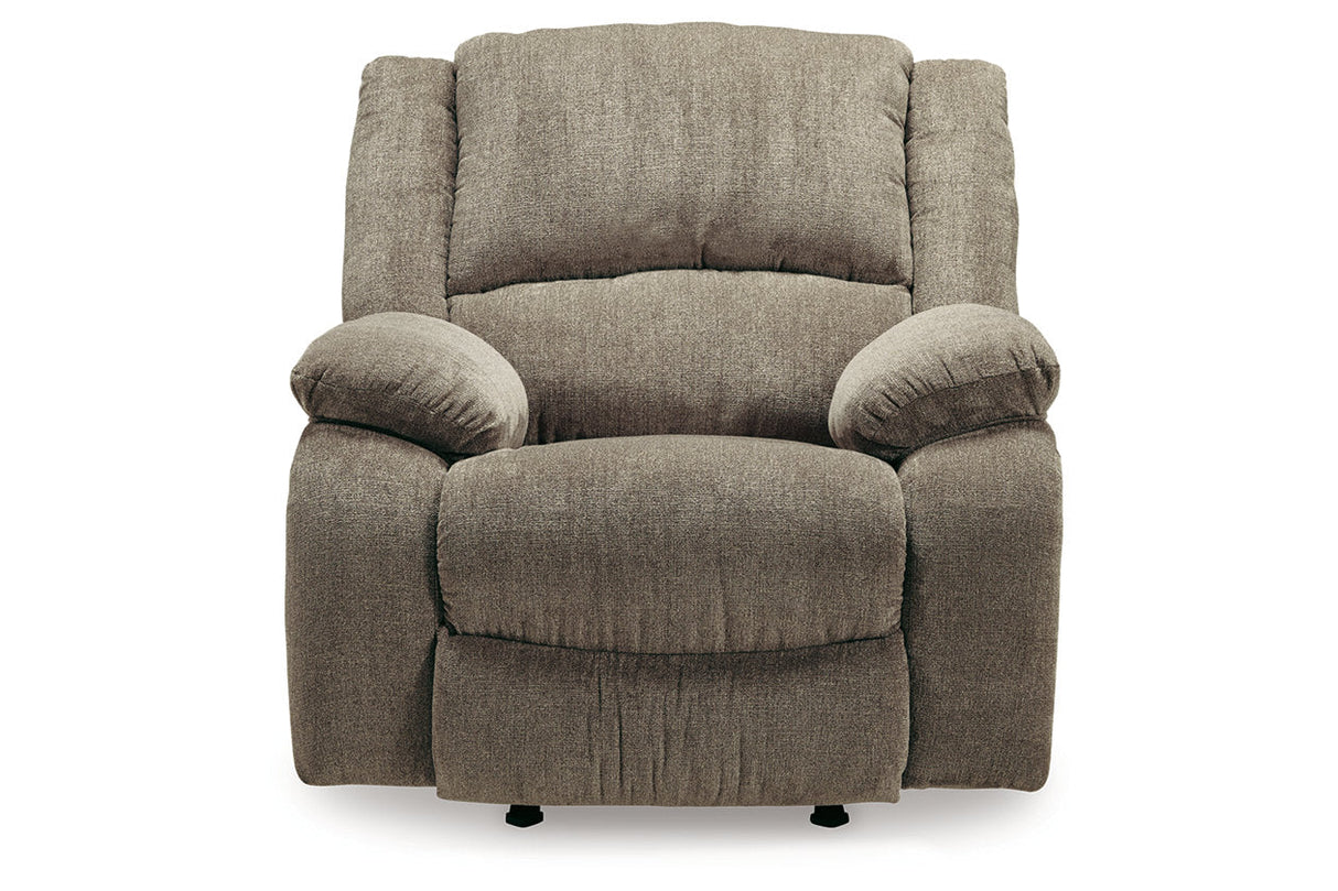 Draycoll Pewter Reclining Sofa, Loveseat and Recliner