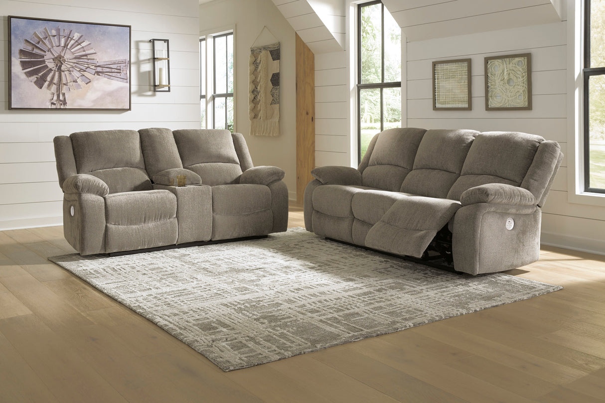 Draycoll Pewter Power Reclining Living Room Set