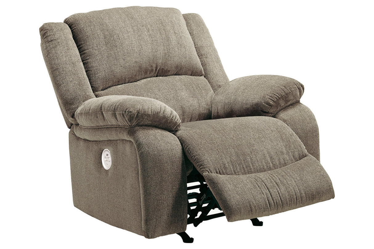 Draycoll Pewter Power Recliner