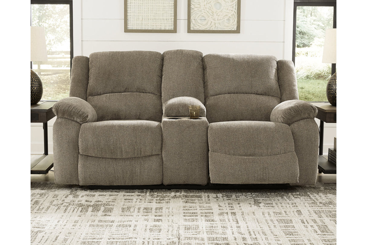 Draycoll Pewter Reclining Sofa, Loveseat and Recliner