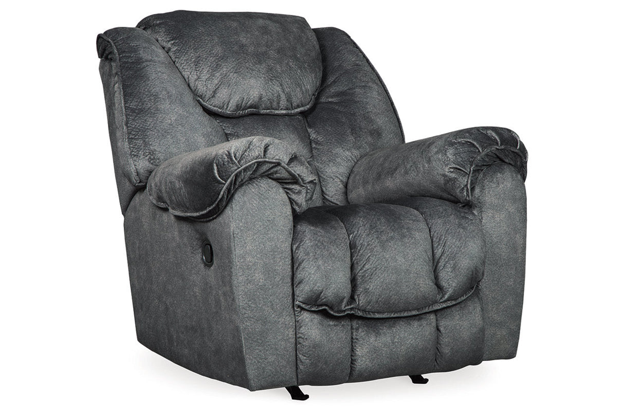 Capehorn Granite Reclining Loveseat and 2 Recliners