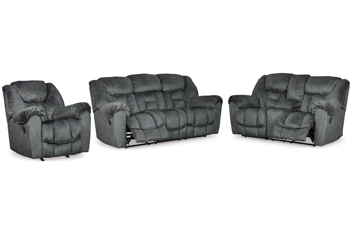 Capehorn Granite Reclining Sofa, Loveseat and Recliner