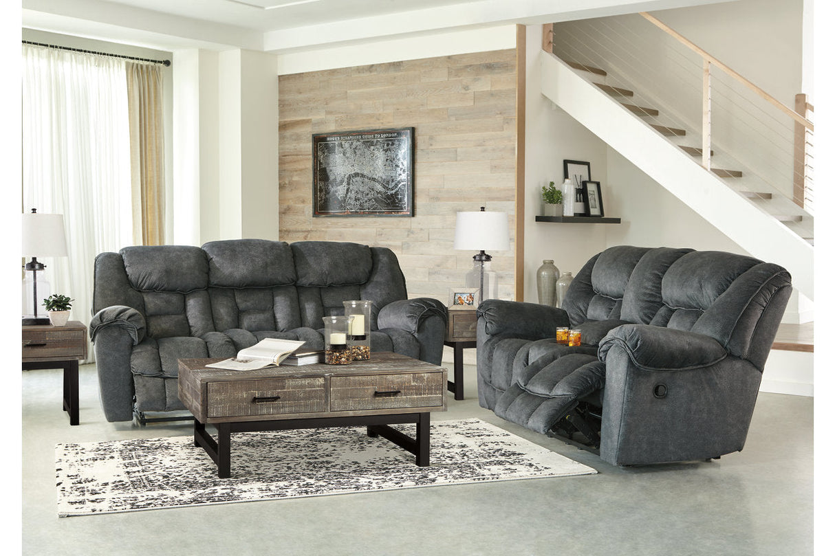 Capehorn Granite Reclining Sofa and Loveseat