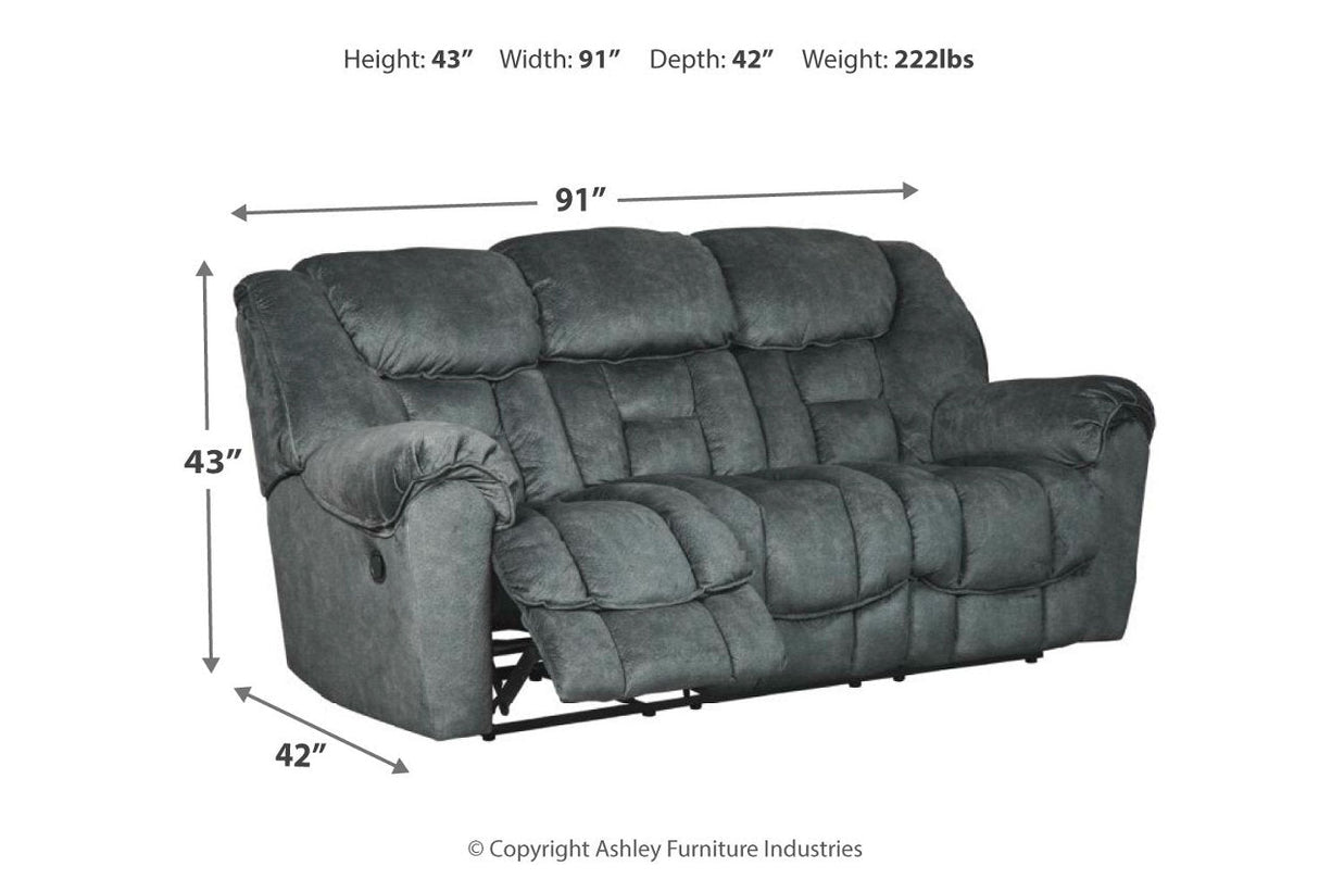 Capehorn Granite Reclining Sofa, Loveseat and Recliner