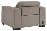 Mabton Gray Power Recliner