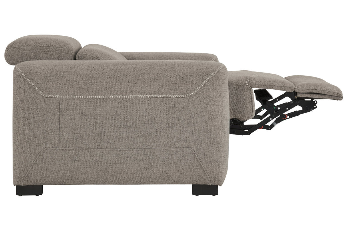 Mabton Gray Power Recliner