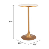 Bite Bar Table Beige & Gold - Image 10
