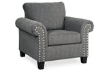 Agleno Charcoal Sofa and Chair