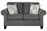 Agleno Charcoal Loveseat