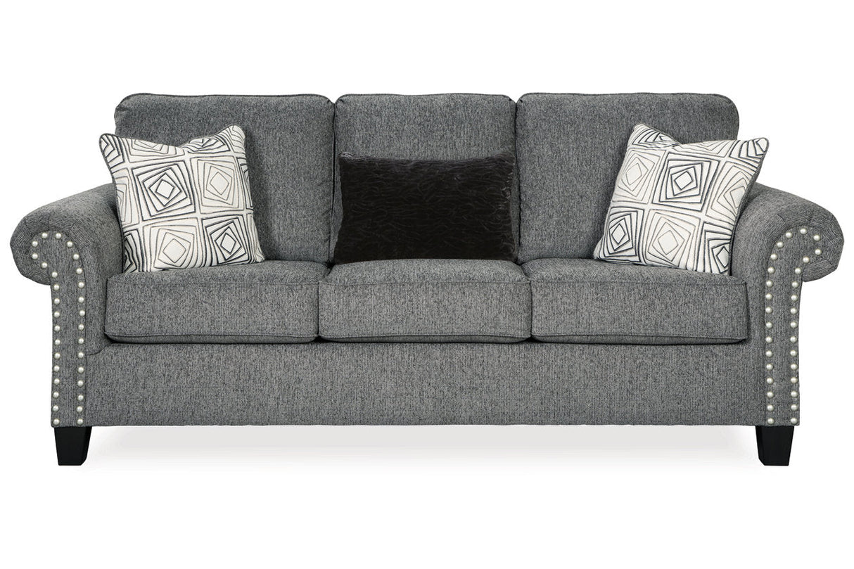 Agleno Charcoal Sofa and Chair