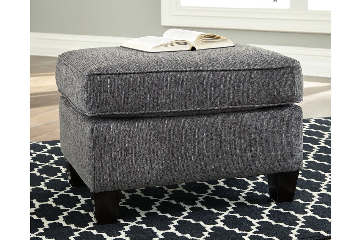 Agleno Charcoal Ottoman