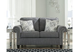 Agleno Charcoal Sofa, Loveseat and Chair