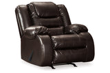 Vacherie Chocolate Reclining Loveseat and Recliner