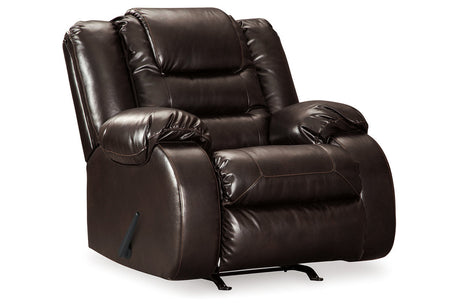 Vacherie Chocolate Reclining Sofa and Recliner