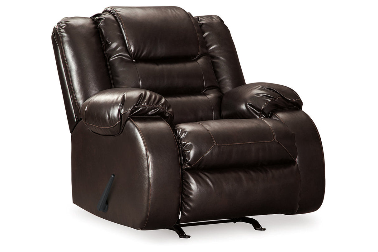 Vacherie Chocolate Reclining Loveseat with Recliner