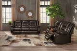 Vacherie Chocolate Reclining Living Room Set