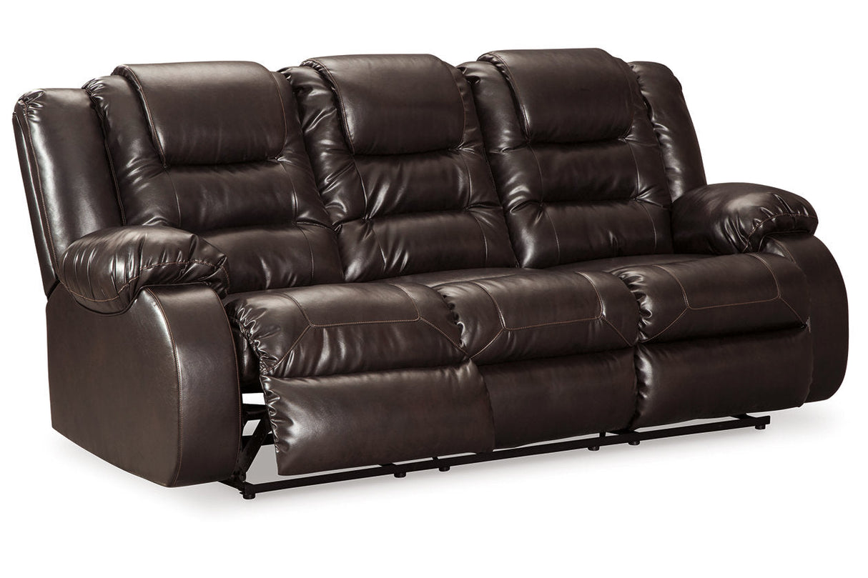 Vacherie Chocolate Reclining Sofa and Recliner