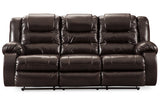 Vacherie Chocolate Reclining Sofa and Loveseat