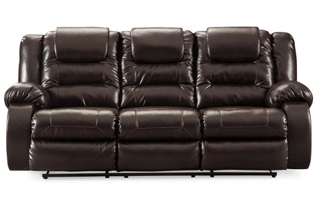 Vacherie Chocolate Reclining Sofa and Loveseat