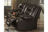 Vacherie Chocolate Reclining Sofa, Power Loveseat and Recliner