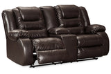 Vacherie Chocolate Reclining Loveseat and Recliner