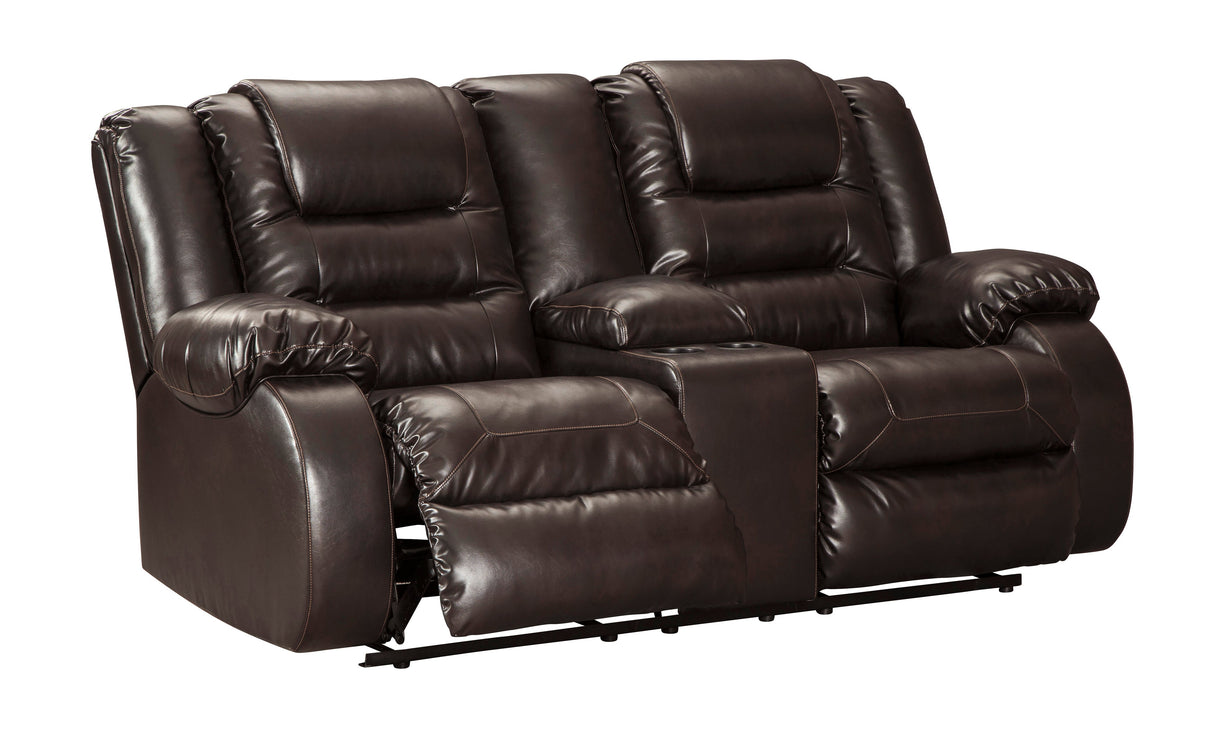 Vacherie Chocolate Reclining Living Room Set