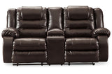 Vacherie Chocolate Reclining Loveseat and Recliner