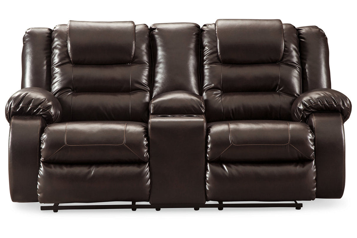 Vacherie Chocolate Reclining Sofa and Loveseat