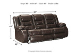 Vacherie Chocolate Reclining Sofa and Recliner