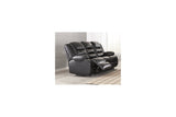 Vacherie Black Reclining Sofa