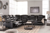 Vacherie Black Reclining Sofa